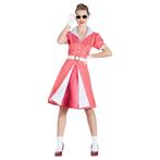 Rock N Roll 50S Jurk Roze Dames, Kleding | Dames, Carnavalskleding en Feestkleding, Verzenden, Nieuw