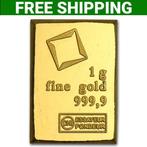 1 gram - Goud - 1 Gram .9999 Gold Combi Bar Valcambi LBMA