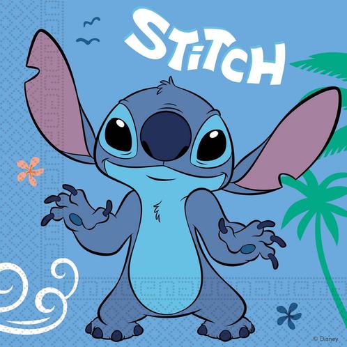 Stitch Servetten Twee Laags 33cm 20st, Hobby & Loisirs créatifs, Articles de fête, Envoi