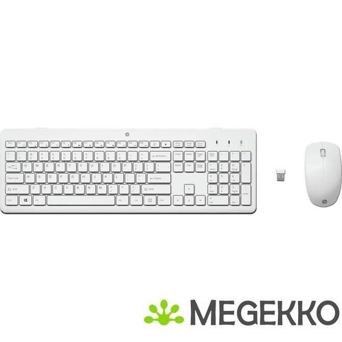 HP 230 draadloze muis- en toetsenbord in Wit, Computers en Software, Desktop Pc's, Nieuw, Verzenden