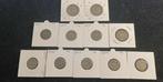 Belgique. 5, 10, and 20 Cents Lot of 10 coins (Sans Prix de