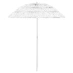 vidaXL Strandparasol Hawaï 180 cm wit, Tuin en Terras, Verzenden, Nieuw