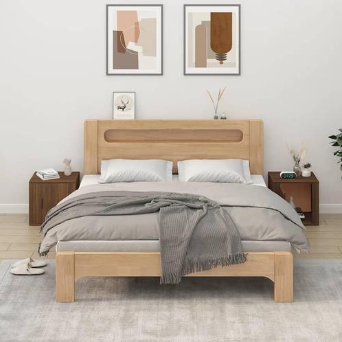 vidaXL Nachtkastjes 2 st 50x39x47 cm bruin eikenkleur, Huis en Inrichting, Kasten | Overige, Nieuw, Verzenden