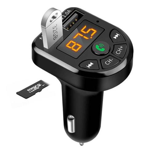 Dual USB Autolader met Bluetooth Transmitter - Handsfree, Telecommunicatie, Mobiele telefoons | Toebehoren en Onderdelen, Nieuw