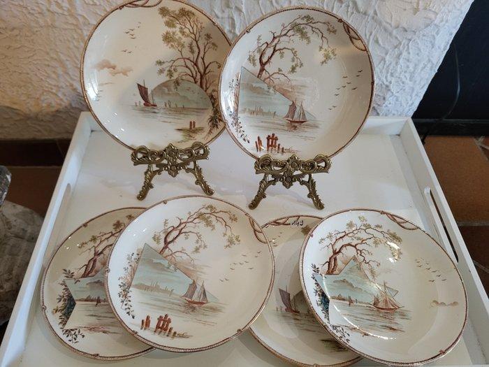 Gien - Bord (6) - Aardewerk, Antiek en Kunst, Antiek | Glaswerk en Kristal