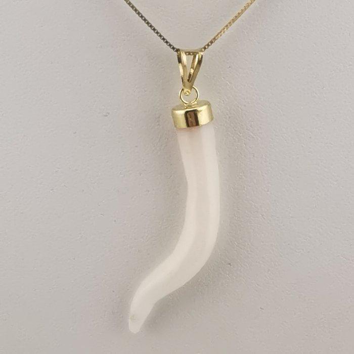 Koraal - Zilver - Ketting met hanger - met de hand, Verzamelen, Mineralen en Fossielen