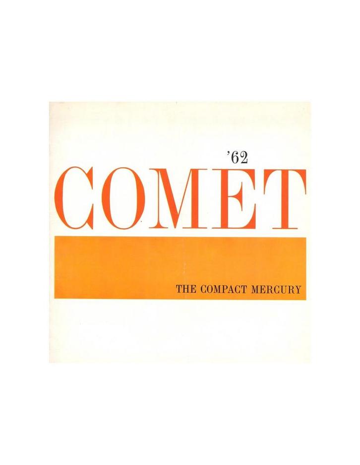 1962 MERCURY COMET BROCHURE ENGELS, Livres, Autos | Brochures & Magazines