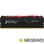 HyperX FURY Beast RGB geheugenmodule 8 GB 1 x 8 GB DDR4 3733, Nieuw, Verzenden