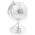 vidaXL Globe Sculptuur Zilver 16,5x14x26 cm Aluminium, Antiek en Kunst, Kunst | Beelden en Houtsnijwerken, Verzenden