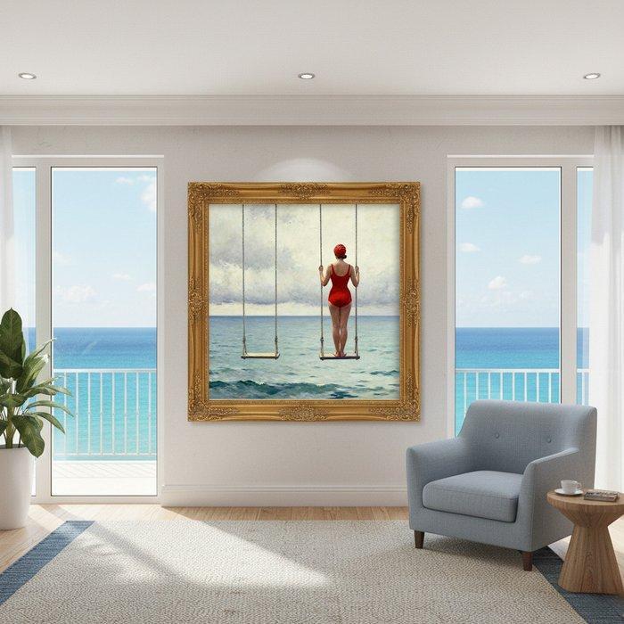 Le Yack - The Weight of the Empty Swing - Hand signed, Antiek en Kunst, Antiek | Overige Antiek