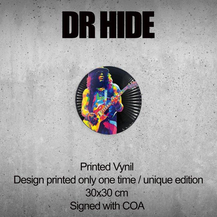 DR HIDE - Vinyl Record Slash Guitar, Antiquités & Art, Art | Objets design