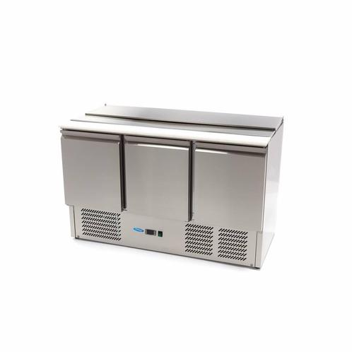 Saladette - 400 L - 137 cm - 3 Deuren - incl. Snijplank, Zakelijke goederen, Horeca | Keukenapparatuur, Nieuw in verpakking, Koelen en Vriezen