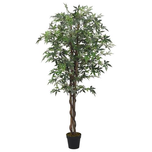 vidaXL Kunstplant esdoornboom 672 bladeren 180 cm groen, Huis en Inrichting, Woonaccessoires | Kunstplanten en Kunstbloemen, Nieuw