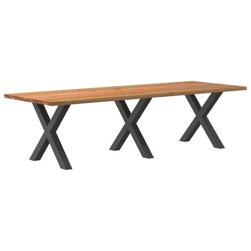 vidaXL Eettafel rechthoekig 280x100x74 cm massief eikenhout, Huis en Inrichting, Tafels | Eettafels, Nieuw, Verzenden