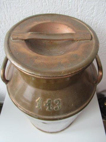 Pot à lait - Grote antieke rood koperen melkkan - Cuivre