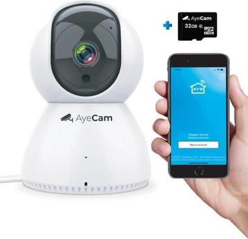 AyeCam Beveiligingscamera – Met App - WiFi - Bewegingssensor disponible aux enchères