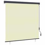 vidaXL Rolgordijn voor buiten 160x250 cm crème, Huis en Inrichting, Stoffering | Gordijnen en Lamellen, Verzenden, Nieuw