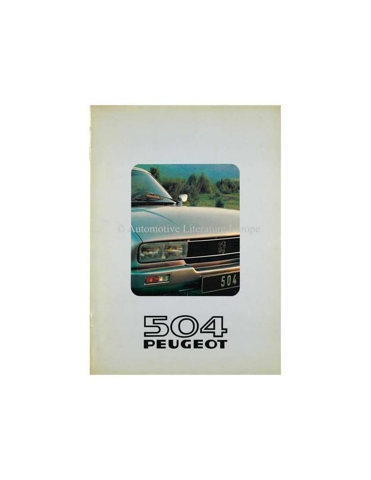 1980 PEUGEOT 504 BROCHURE NEDERLANDS, Boeken, Auto's | Folders en Tijdschriften, Ophalen of Verzenden