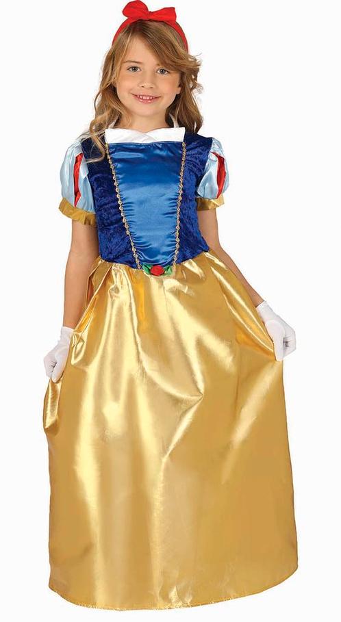 Prinsessenjurk Blauw Geel, Kinderen en Baby's, Carnavalskleding en Verkleedspullen, Nieuw, Verzenden