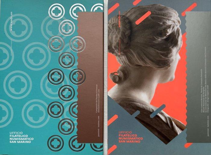 San Marino. 2 Euro 2017/2018 (2 munten) (Zonder, Postzegels en Munten, Munten | Europa | Euromunten