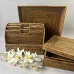 Porte-revues - Vintage - XL - Rangement en rotin classique