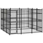 vidaXL Hondenkennel 8,29 m² staal, Verzenden, Nieuw