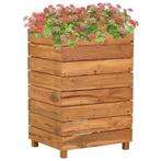 Verhoogde Plantenbak | Retour Deal | Teakhout & Staal, Tuin en Terras, Verzenden, Minder dan 60 cm, Nieuw, 60 cm of meer