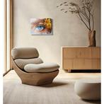 Elisa Brindani - Occhio con fiori gialli, Antiek en Kunst, Kunst | Schilderijen | Modern