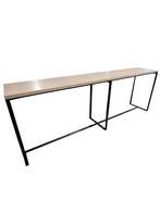 Lange industriële bartafel – 300 x 55 x 106 cm gebruikt, Ophalen of Verzenden