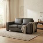 Leren bank Enjoy - 2 zits - Toledo Antracite (donkergrijs), Huis en Inrichting, 150 tot 200 cm, Nieuw, Ophalen of Verzenden, Modern