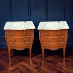 Bijzettafel - Hout, Marmer - Hoogte : 71 cm