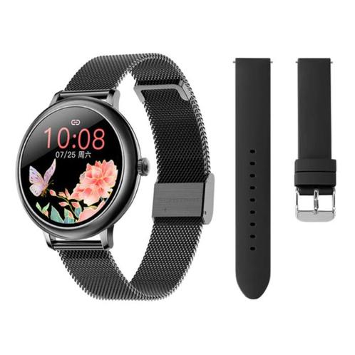 Smartwatch met Extra Bandje - Roestvrij Staal Mesh /, Handtassen en Accessoires, Smartwatches, Nieuw, Verzenden