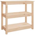 vidaXL Wandtafel 80x40x74 cm massief grenenhout, Huis en Inrichting, Tafels | Bijzettafels, Verzenden, Nieuw