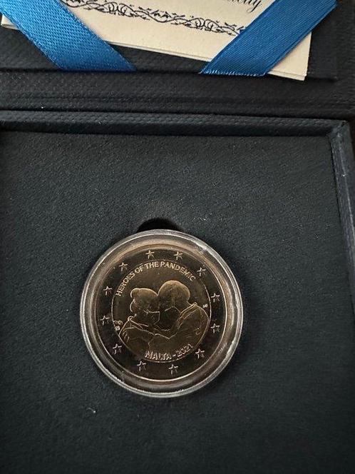 Malta. 2 Euro 2021 Heroes of the Pandemic (Zonder, Postzegels en Munten, Munten | Europa | Euromunten
