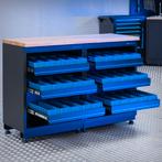 Datona Werkbank PREMIUM eiken werkblad met opbergbakken –, Doe-het-zelf en Bouw, Werkbanken, Ophalen of Verzenden, Nieuw