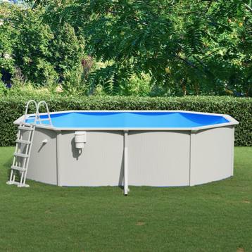 vidaXL Zwembad met veiligheidsladder 490x360x120 cm, Tuin en Terras, Verzenden, Nieuw