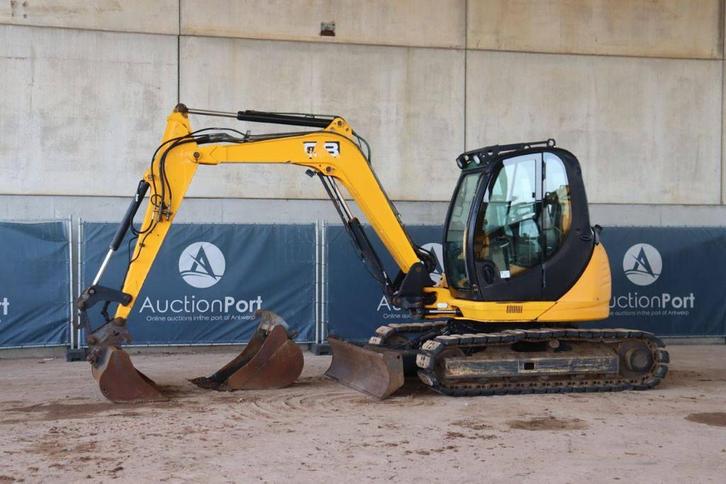 Veiling: Rupsgraafmachine JCB 8085 Diesel 43kW 2010, Articles professionnels, Machines & Construction | Grues & Excavatrices, Enlèvement