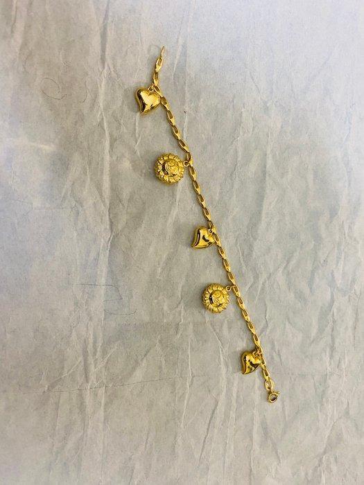 Armband - 18 karaat Geel goud - Armband met hangers, Handtassen en Accessoires, Armbanden