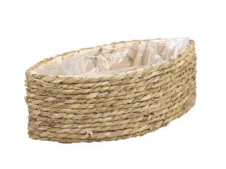 Zeegras mand boot Medium36x18x11,5cm. Zeegras mand boot, Hobby en Vrije tijd, Knutselen, Nieuw