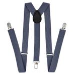 Fako Fashion® - Bretels - Effen - 100cm - Donkergrijs, Verzenden, Nieuw