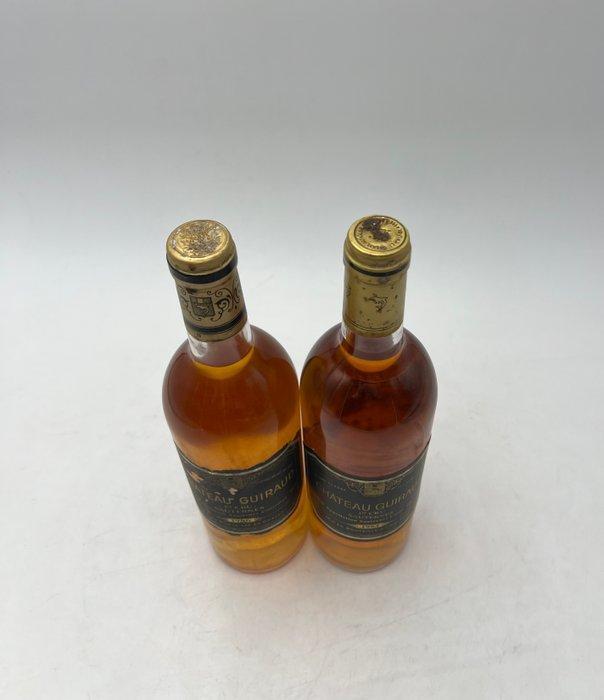 1994 & 1986 Château Guiraud - Bordeaux, Sauternes 1er Grand, Verzamelen, Wijnen