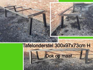 NIEUW tafelonderstel 300x97x73cm hoog - eettafel - tuintafel