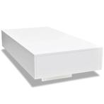 Salontafel Wit Hoogglans Rechthoekig | OP = OP | 60% Korting, Huis en Inrichting, Tafels | Salontafels, Overige materialen, 100 tot 150 cm