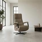 Leren elektrisch relaxfauteuil Core - Toledo Mocca, Huis en Inrichting, Bohemian, Industrieel, Modern, Scandinavisch, Nieuw, Ophalen of Verzenden