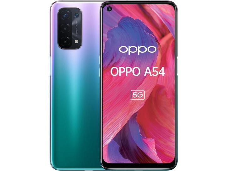 OPPO A54 5G - Smartphone - 4GB RAM 64GB ROM - Blauw Paars, Télécoms, Téléphonie mobile | Marques Autre, Envoi