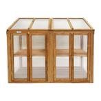 Lendo Online Mini Serre de Culture Bois 120x49x97,5 Marron, Nieuw