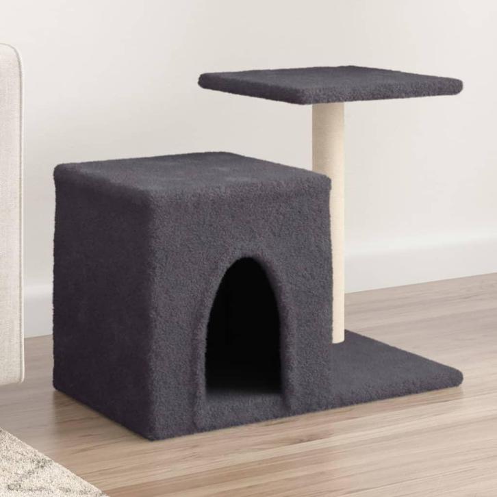 vidaXL Kattenmeubel met sisal krabpalen 50,5 cm donkergrijs, Dieren en Toebehoren, Katten-accessoires, Nieuw, Verzenden