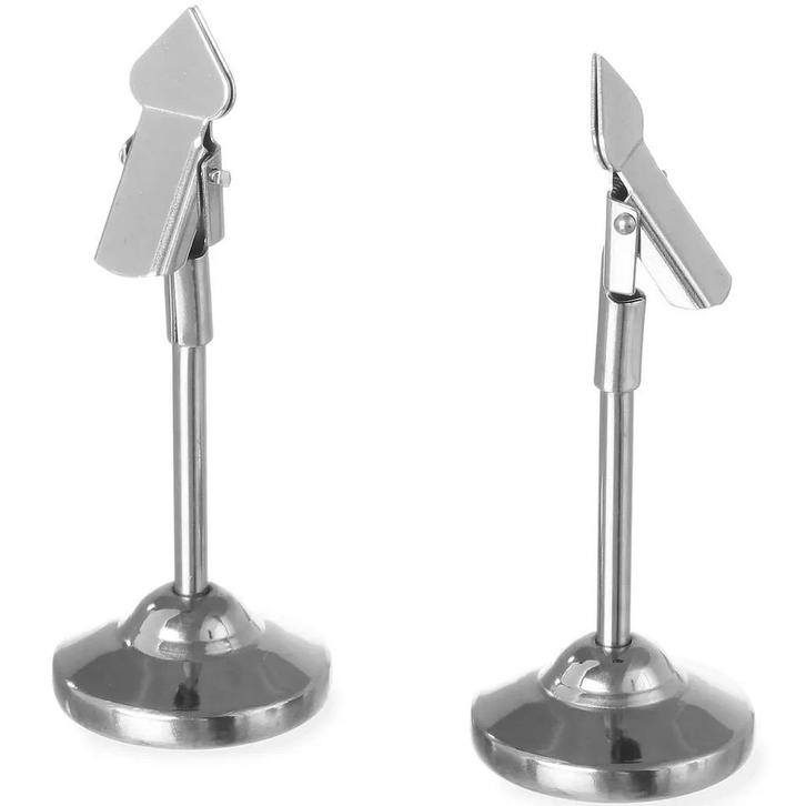 Menukaartstandaards | RVS | Met Clip | 2 Stuks |, Zakelijke goederen, Horeca | Keukenapparatuur, Nieuw in verpakking, Verzenden