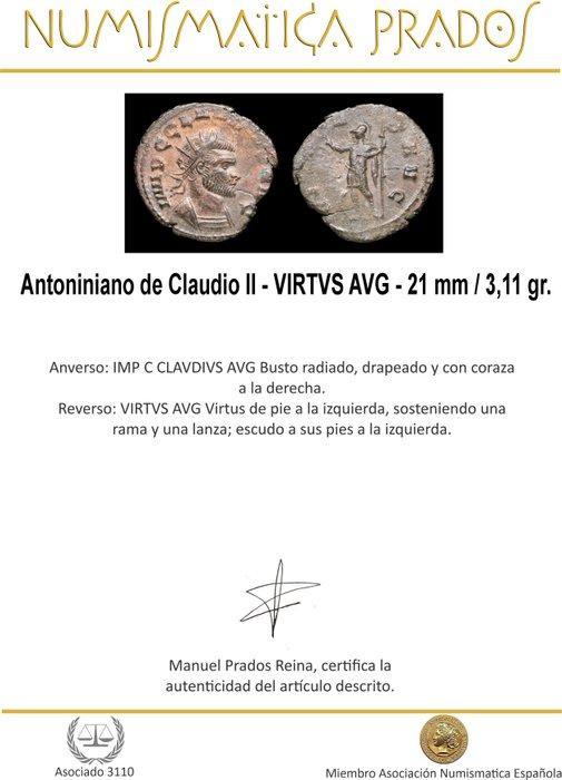 Romeinse Rijk. Claudius Gothicus (268-270 n.Chr.). Silvered, Postzegels en Munten, Munten | Europa | Niet-Euromunten