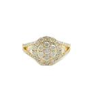 Ring - 14 karaat Geel goud -  1.10ct. tw. Diamant